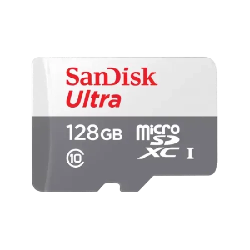 SanDisk Ultra 128GB Class-10 100mbps Micro SDXC UHS-I Memory Card (SDSQUNR-128G-GN6MN)